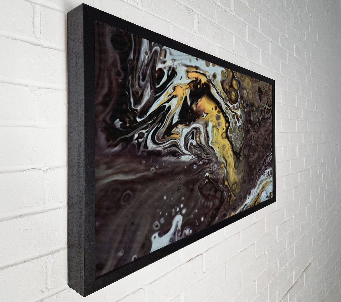  A Canvas Print of Golden Swirls Of Chaos Canvas Wall Art