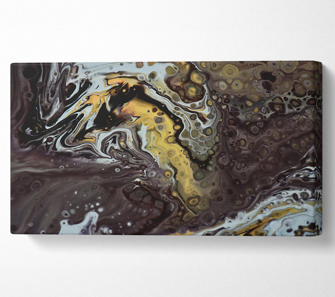  A Canvas Print of Golden Swirls Of Chaos Canvas Wall Art