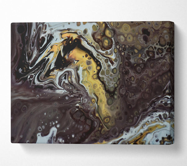  A Canvas Print of Golden Swirls Of Chaos Canvas Wall Art