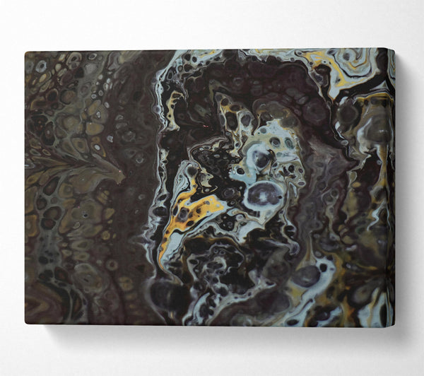  A Canvas Print of Golden Black Swirl Canvas Print