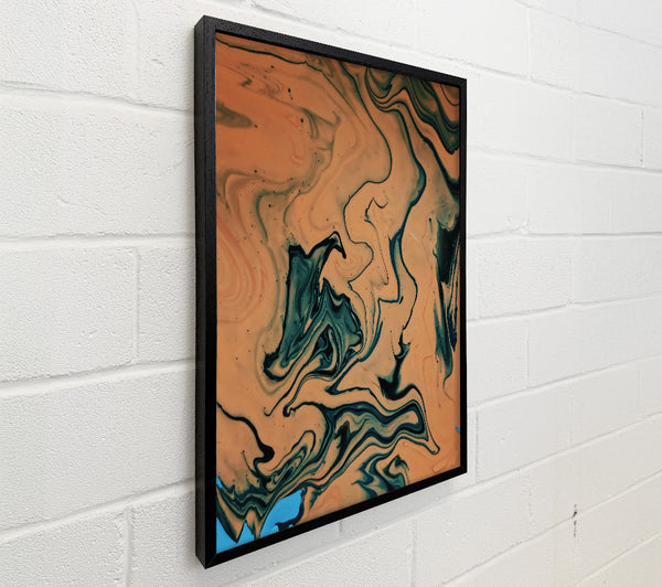 Peach Swirls And Lines