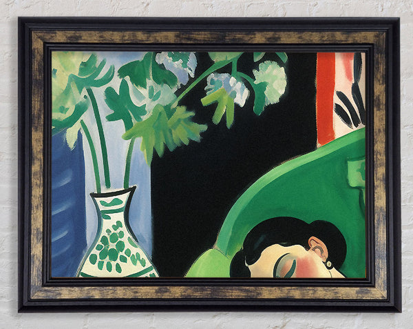 Matisse Lady On Sofa Framed Print