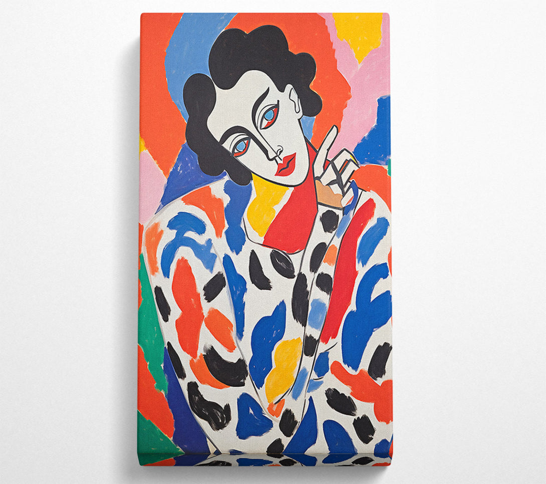  A Canvas Print of Matisse Style Woman Portrait Canvas Art