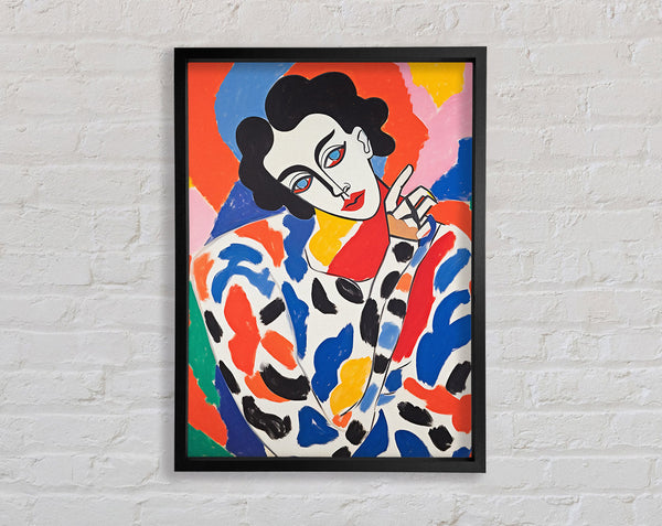 Matisse Style Woman Portrait Framed Print