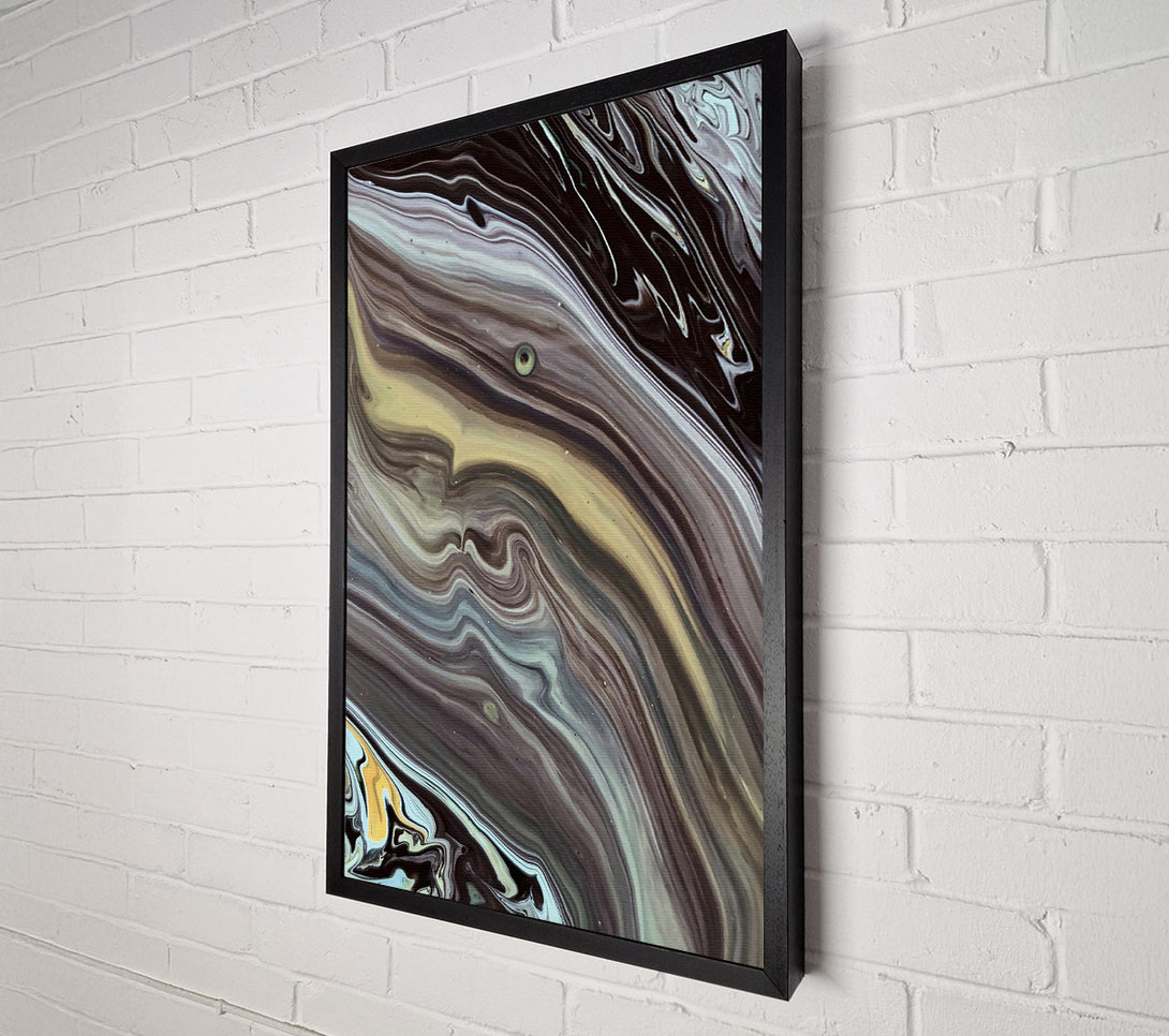  A Canvas Print of Black Swirling Hues Canvas Wall Art