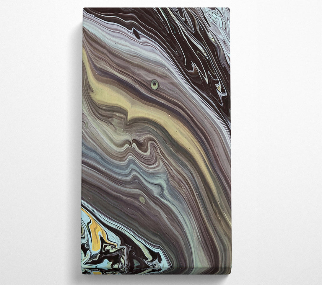  A Canvas Print of Black Swirling Hues Canvas Wall Art