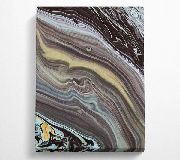  A Canvas Print of Black Swirling Hues Canvas Wall Art