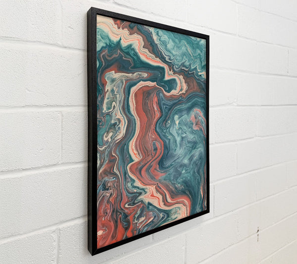 Teal Swirls And Flow