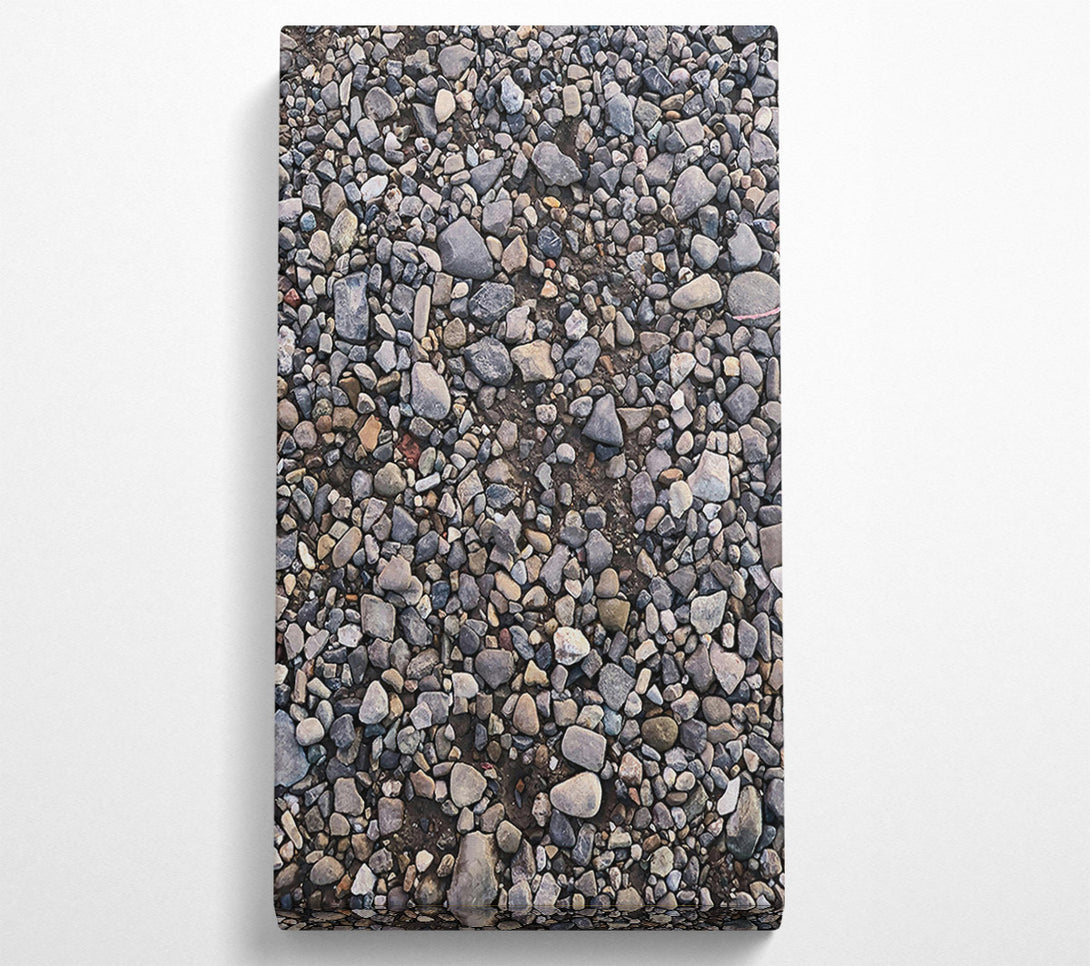  A Canvas Print of Gray Gravel Path Canvas Print