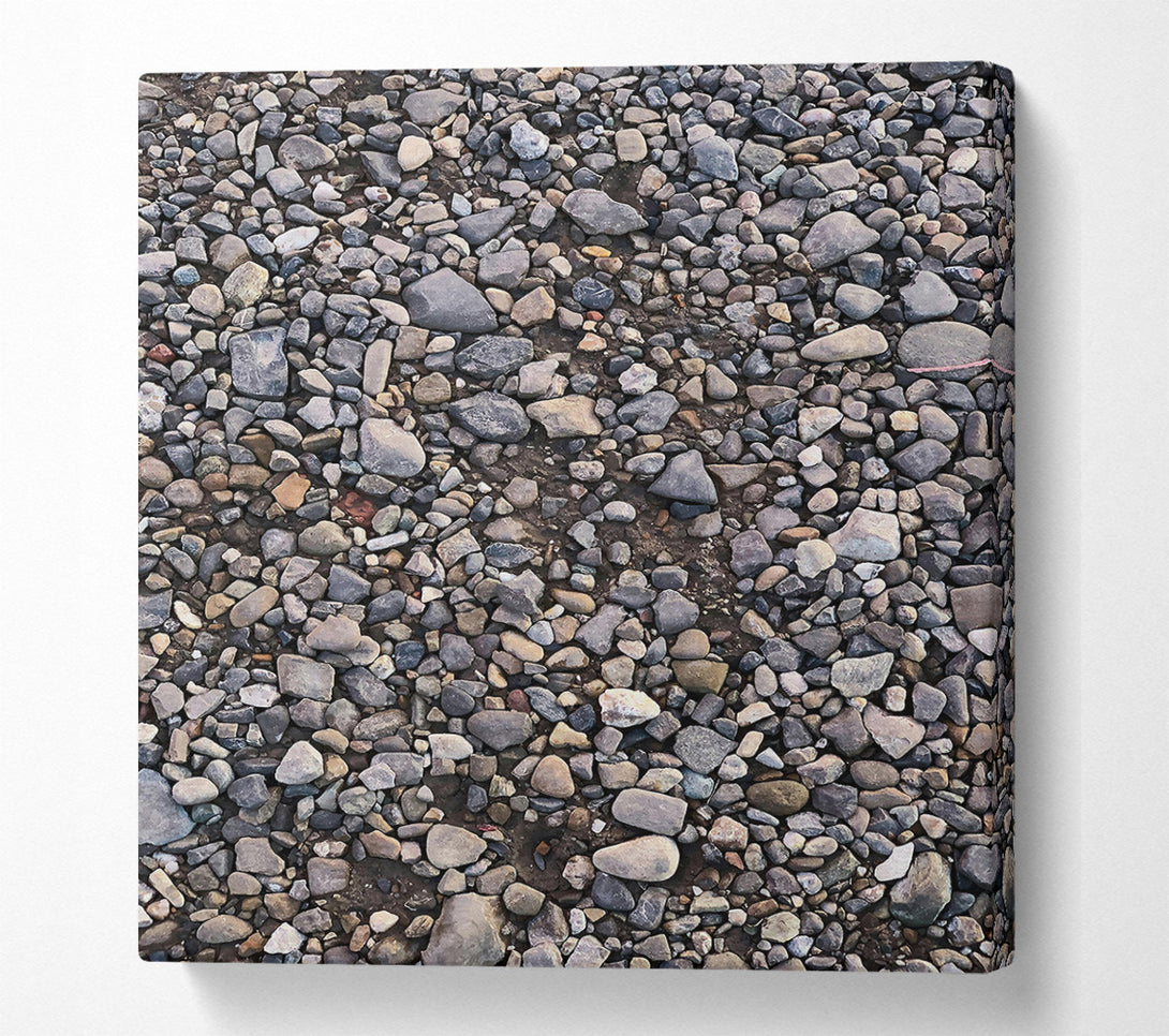  A Canvas Print of Gray Gravel Path Canvas Print
