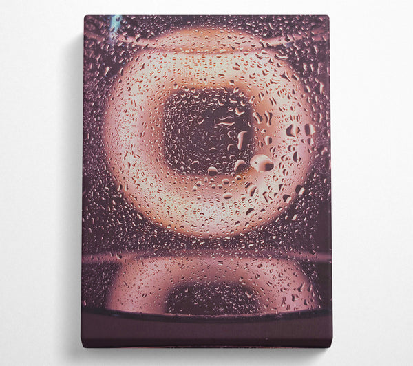  A Canvas Print of Crimson Water Drops Canvas Art
