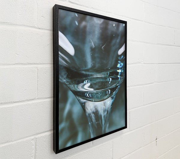 Teal Glass Distortion