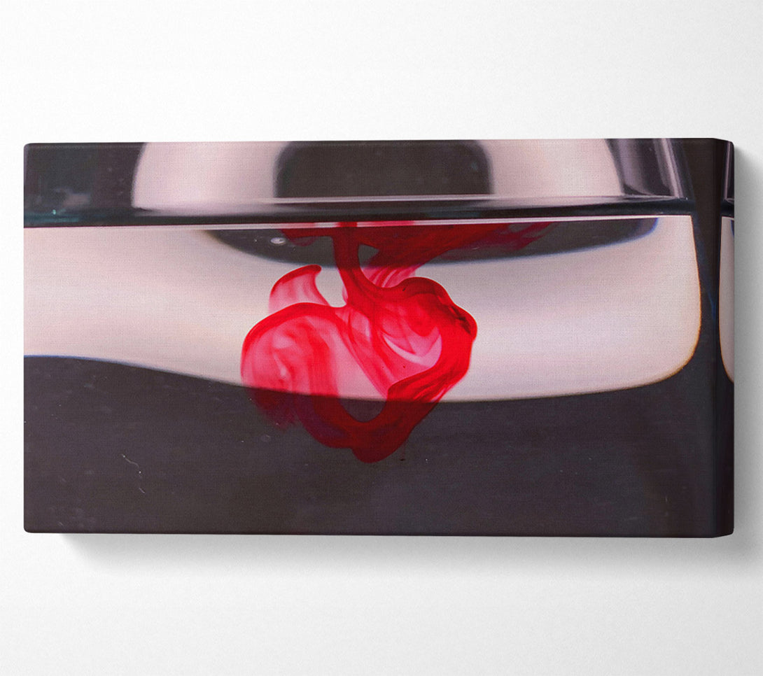  A Canvas Print of Crimson Water Drop Canvas Art