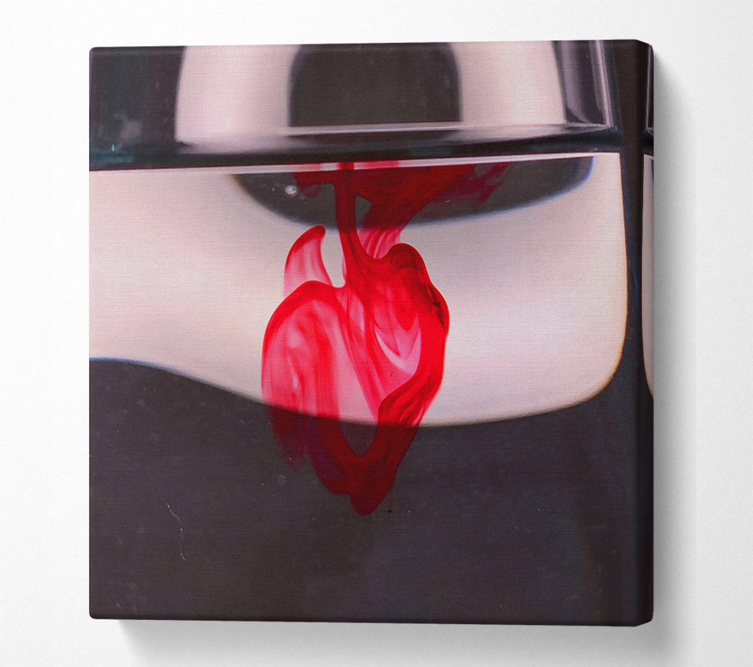  A Canvas Print of Crimson Water Drop Canvas Art