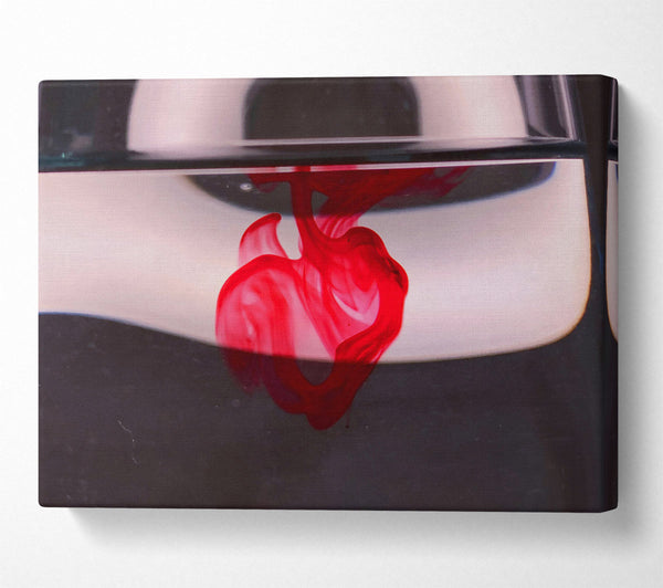  A Canvas Print of Crimson Water Drop Canvas Art