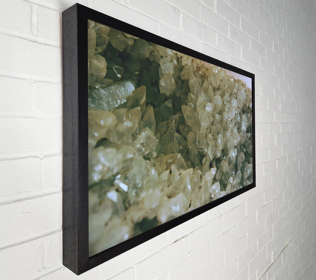  A Canvas Print of Green Crystal Cluster Canvas Wall Art