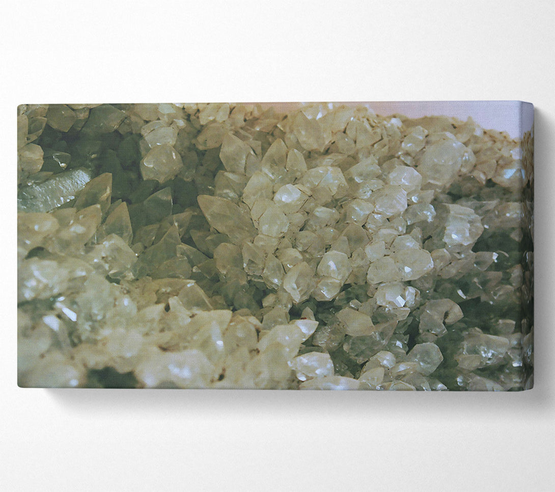  A Canvas Print of Green Crystal Cluster Canvas Wall Art