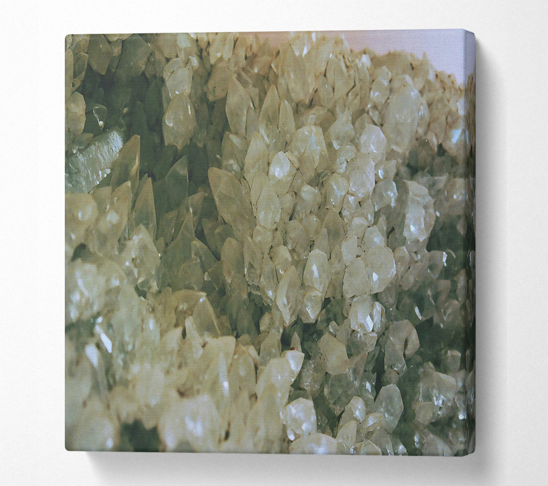  A Canvas Print of Green Crystal Cluster Canvas Wall Art