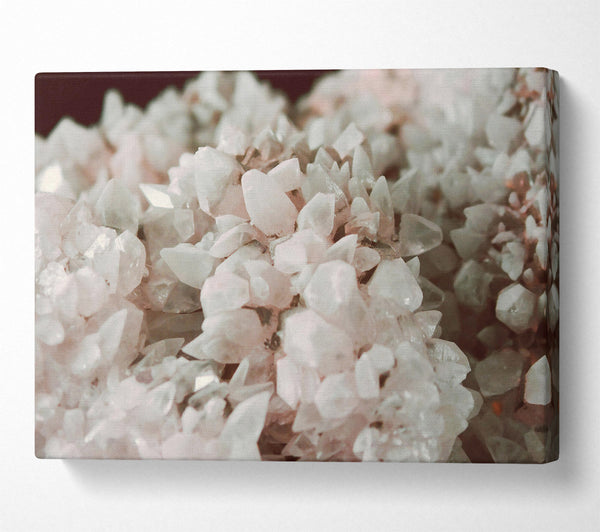  A Canvas Print of Pink Crystal Cluster Canvas Wall Art