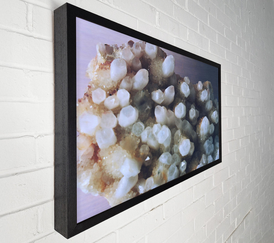  A Canvas Print of White Crystal Cluster Canvas Art