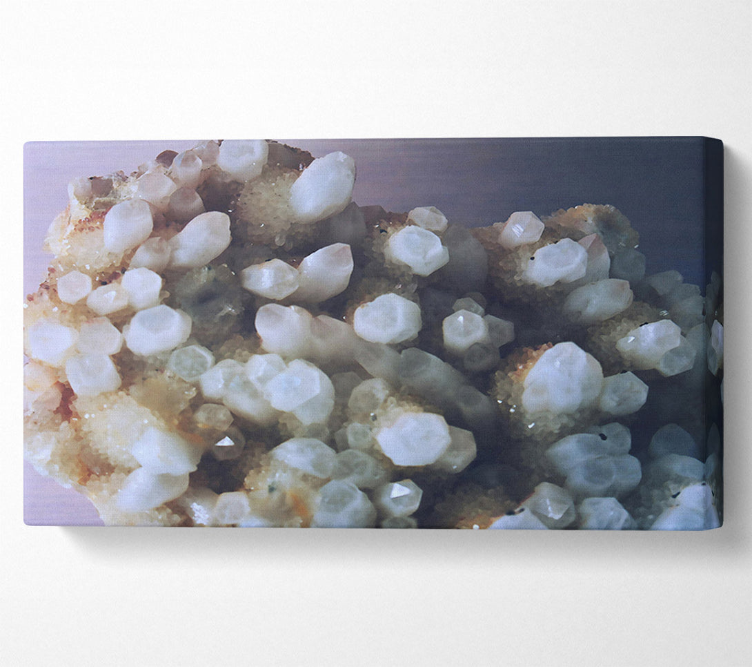  A Canvas Print of White Crystal Cluster Canvas Art