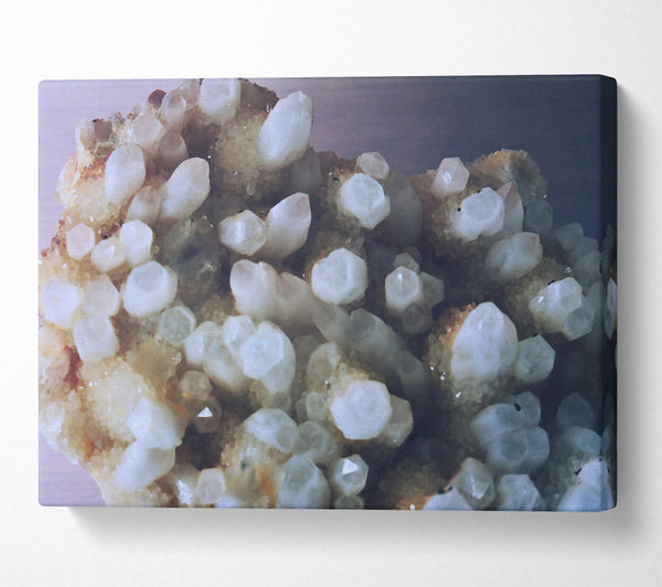  A Canvas Print of White Crystal Cluster Canvas Art