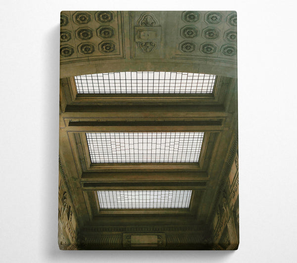  A Canvas Print of Gray Skylights And Stone Canvas Art