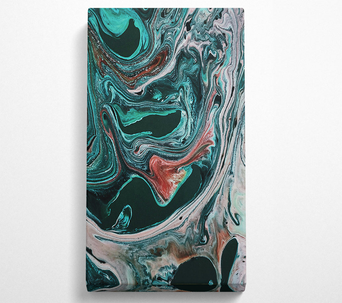  A Canvas Print of Emerald Swirls & Dreams Canvas Wall Art