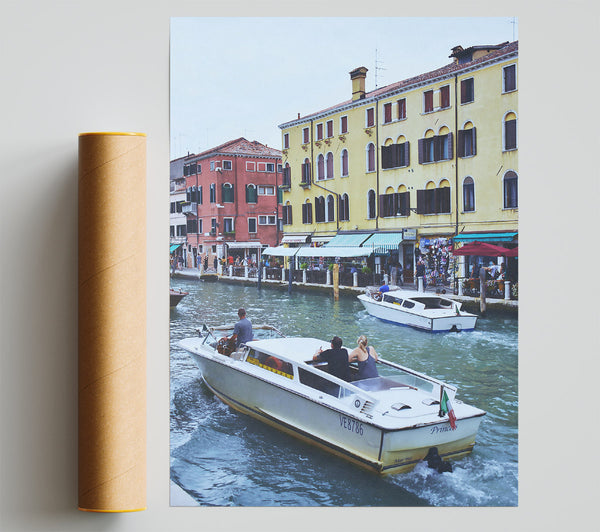 Yellow Canal Cruise Poster