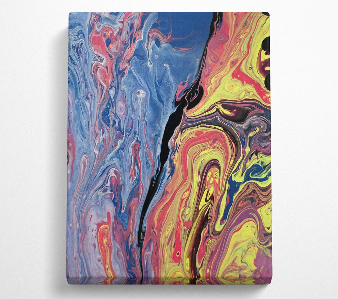  A Canvas Print of Yellow Swirling Dreams Canvas Print