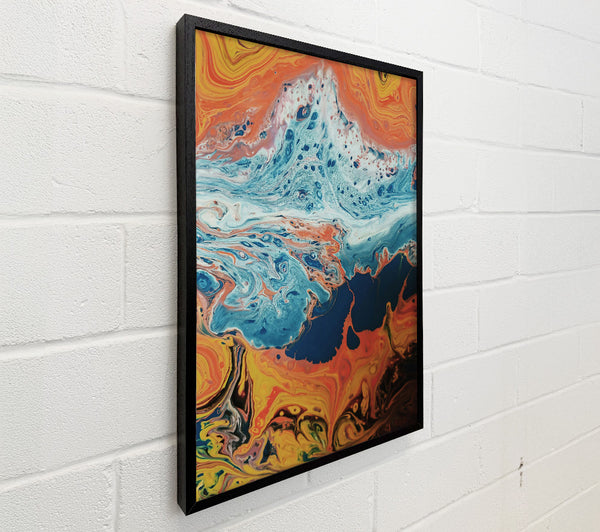 Orange And Blue Swirl
