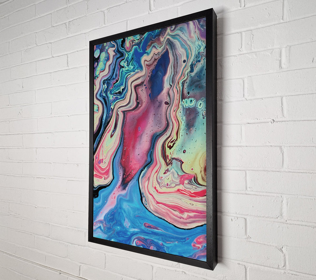  A Canvas Print of Azure Flowing Visions Canvas Wall Art