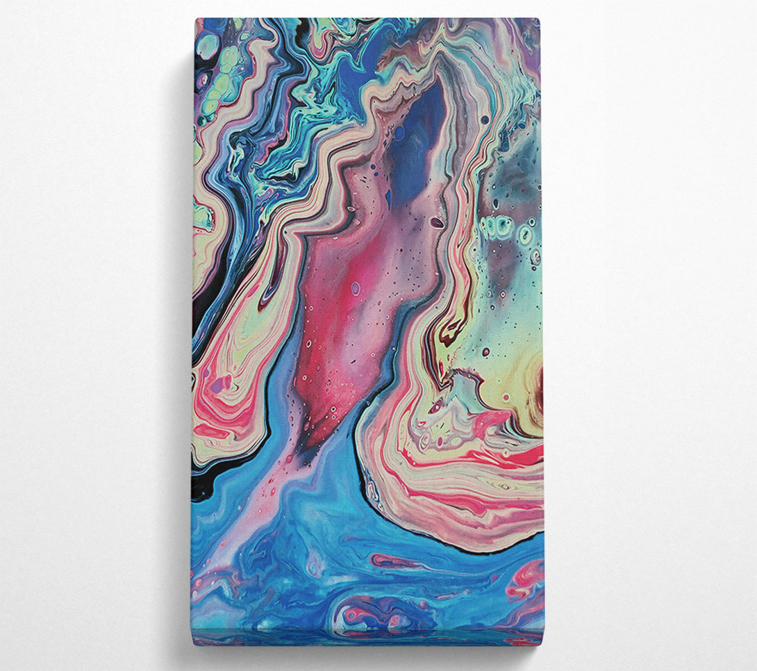  A Canvas Print of Azure Flowing Visions Canvas Wall Art
