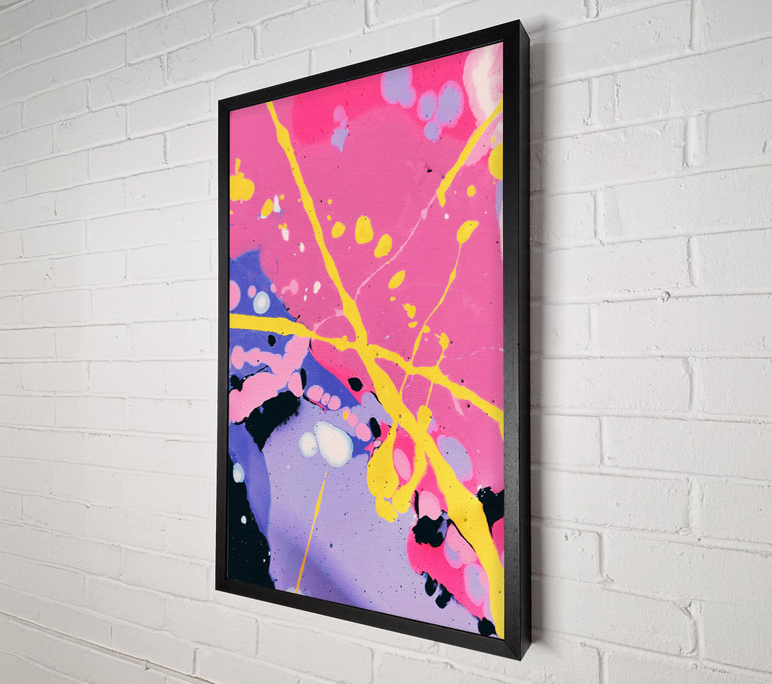  A Canvas Print of Pink Swirl Abstract Canvas Art