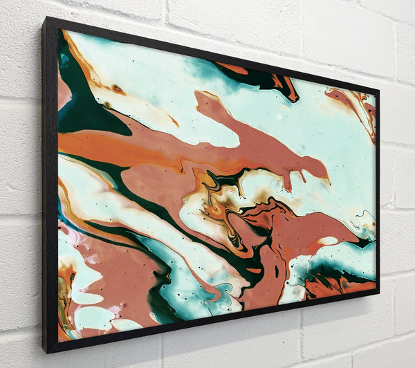 Teal Abstract Swirl