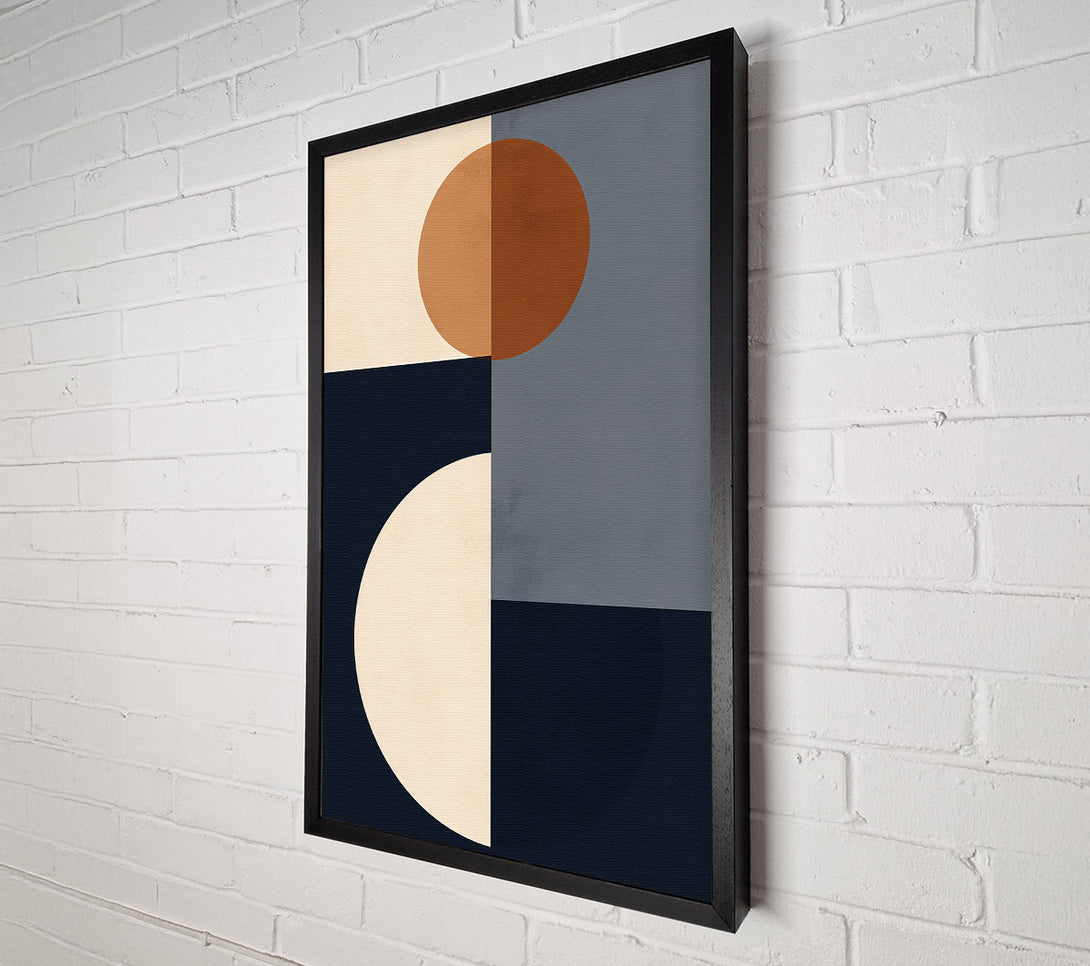  A Canvas Print of Mid Century Spheres Canvas Wall Art