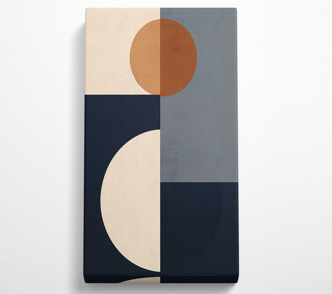  A Canvas Print of Mid Century Spheres Canvas Wall Art