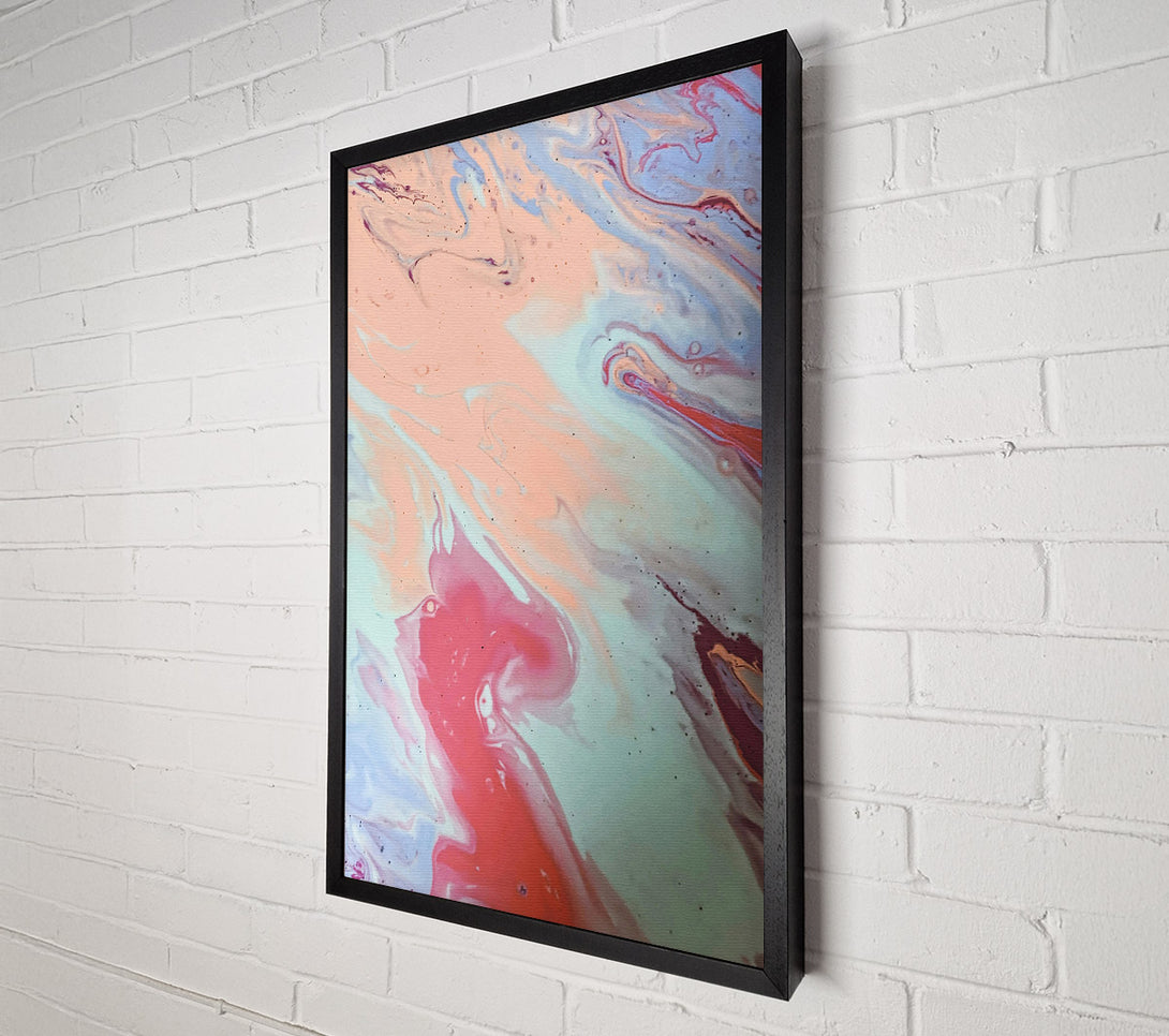  A Canvas Print of The Pink Swirl Canvas Print