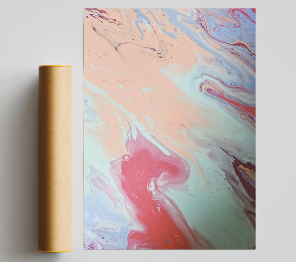 The Pink Swirl Poster