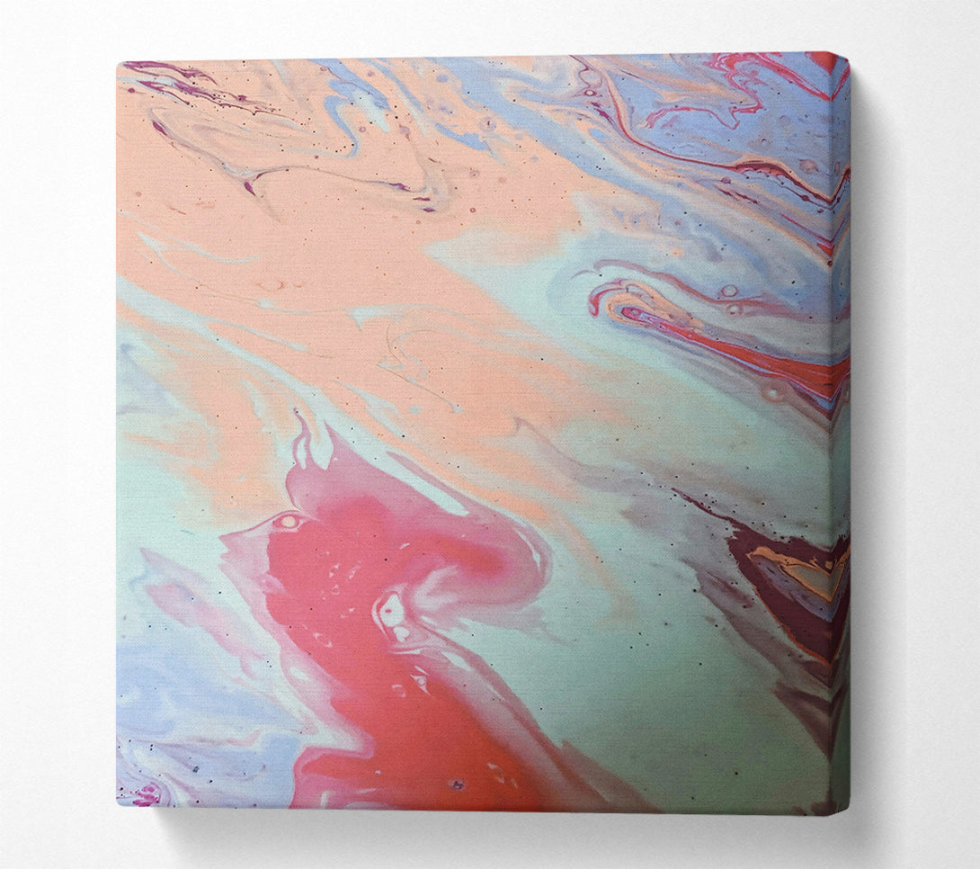 A Canvas Print of The Pink Swirl Canvas Print
