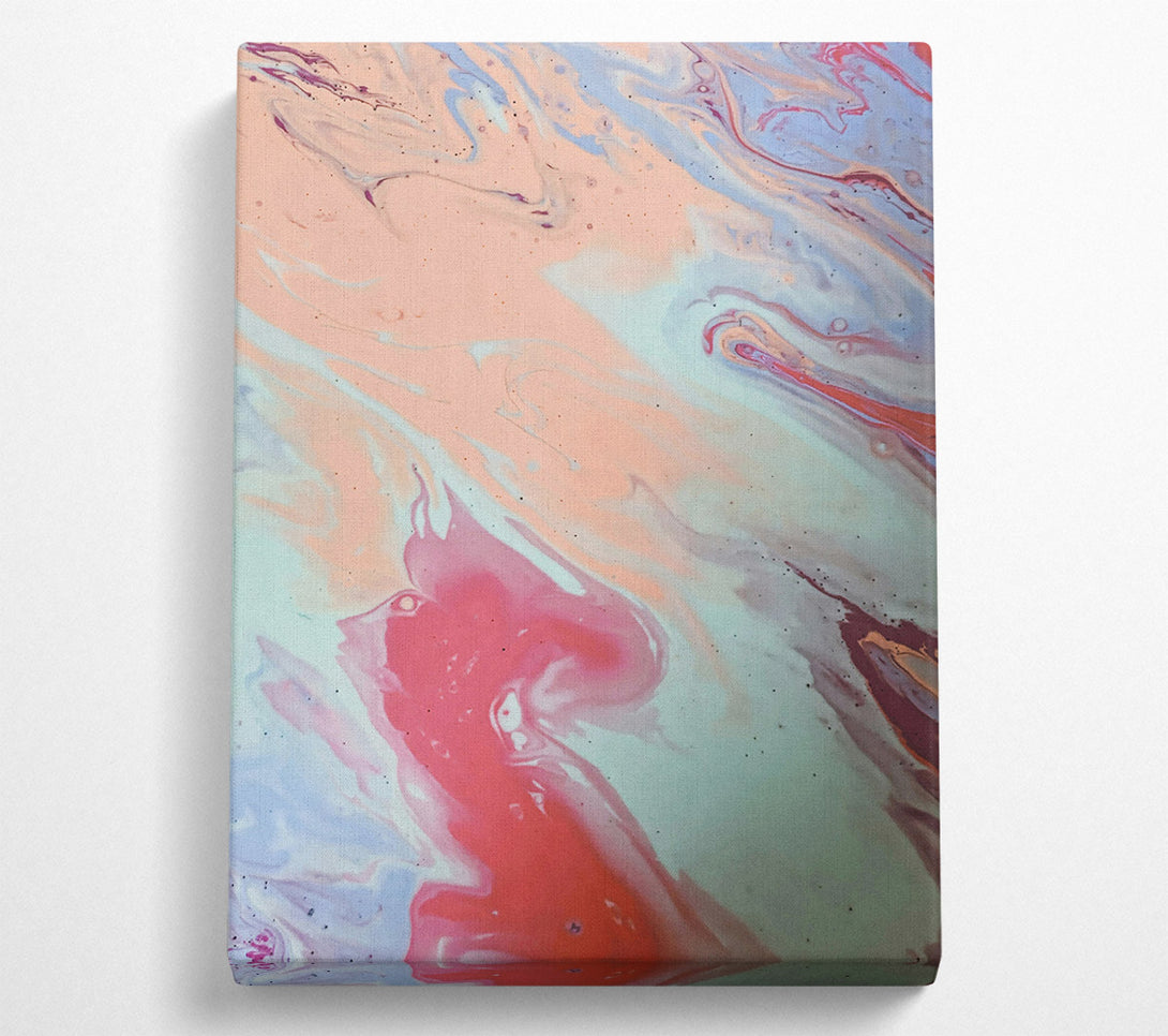 A Canvas Print of The Pink Swirl Canvas Print