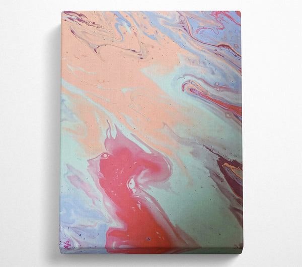  A Canvas Print of The Pink Swirl Canvas Print