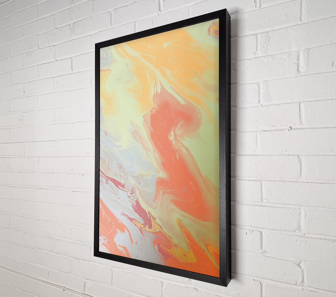  A Canvas Print of Coral Swirling Dream Canvas Art