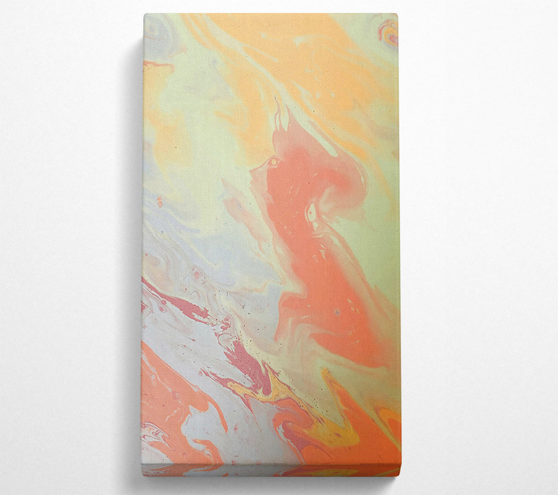  A Canvas Print of Coral Swirling Dream Canvas Art