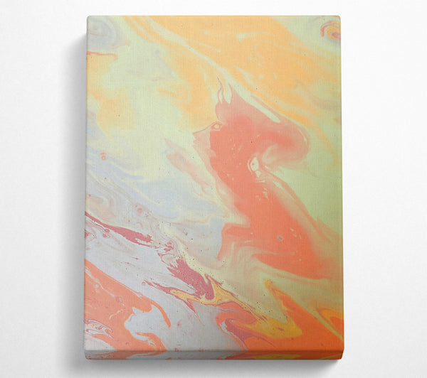  A Canvas Print of Coral Swirling Dream Canvas Art