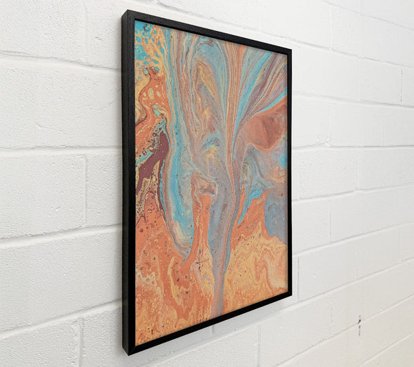 Peachy Aqua Swirl