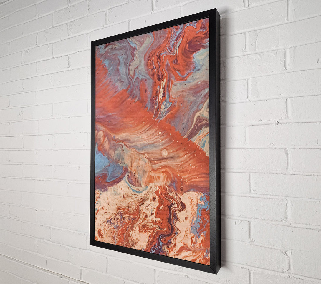  A Canvas Print of Terracotta Swirls Canvas Print