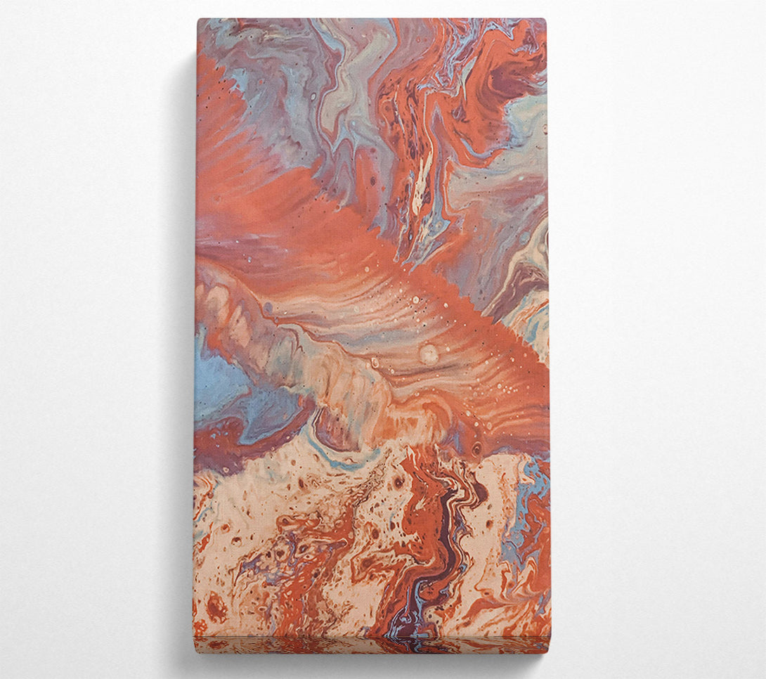  A Canvas Print of Terracotta Swirls Canvas Print