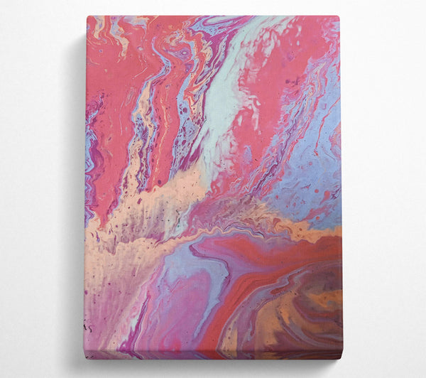  A Canvas Print of Coral Swirl Dream Canvas Print