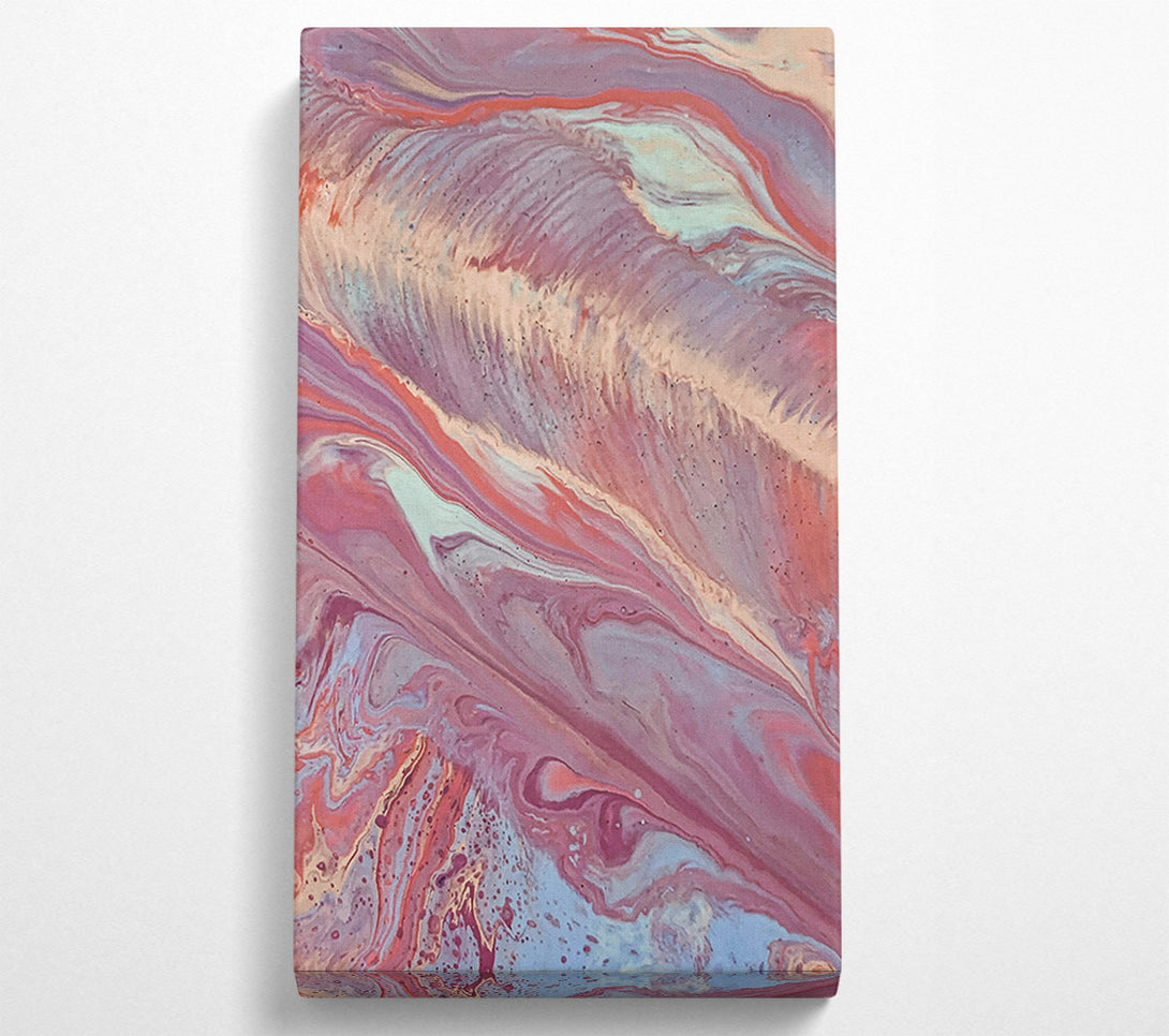  A Canvas Print of Dusty Rose Swirls Canvas Wall Art